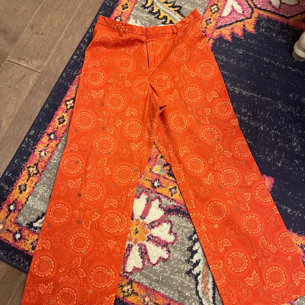 Gap Vintage Orange Patterned Chinos - image 2